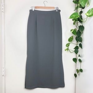 Vintage KGR Maxi Skirt Grey/Blue Size 10 VTG